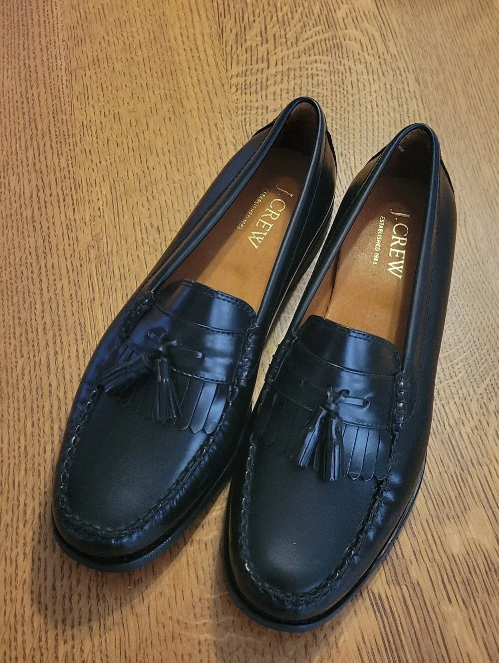 J. Crew Camden Kiktie Loafer - black